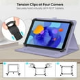 thumbnail image 3 of Fintie Universal Stand Cover for 9" 10" 10.1" - [Hands Free] Multi-Angle Viewing Case with Pocket for 9-10.9 inch TCL, ECOPAD, COOPERS CP10, FEONAL K118, TECLAST Tablet, Lilac Marble, 3 of 9