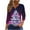 A112 Multicolor, variant on Cadancy Christmas Tee Shirts for Women Sparkly 3/4 Sleeve V Neck Button Pullover Tshirts Party Bright Xmas Tree Graphic Holiday Blouses Funny Fashion Tops