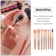 thumbnail image 3 of HEANUJJ 1Set Portable Pink Makeup Brush Set with Durable Handle Soft Artificial Fiber for Cosmetics, 3 of 6