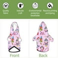 thumbnail image 6 of Fotbe Christmas Unicorns Print Small Dog Sweater Hoodies Pet Grey Hooded Soft Fleece Sweatshirts with Pocket Fall Winter Puppy Cat Sweaters Warm Clothes-X-Small, 6 of 7