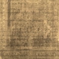 thumbnail image 1 of Ahgly Company Indoor Square Abstract Brown Contemporary Area Rugs, 7' Square, 1 of 4