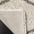 thumbnail image 5 of Hawthorne Collection Ivory Shag Rug - 4' x 6', 5 of 5