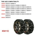 Snow Chain AntiSkid Tire Chain KN110 215/65R16 225/65R15 215/55R17 235