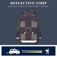 thumbnail image 5 of FORMRS Unisex School Backpack 17" Student Travel Bag with Laptop Compartment, Star Spangled Squares, 5 of 7