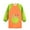 Orange, variant on ZACPNCV Kids Art Smock Waterproof Painting Apron Long Sleeves Artist Smocks Blue 9-11 Years