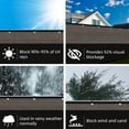 thumbnail image 4 of Privacy Fence Screen,Hengu 4x50FT Windscreen Copper Grommets,Privacy Screen Fit for Commercial Fence and Residential Garden Outdoor,Brown, 4 of 8