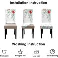 thumbnail image 3 of Christmas Chair Covers Set of 6, Winter Festive Pastel Color Chairs Slipcover for Dining Room, Removable Washable Breathable Cover in The Kitchen Restaurant Holiday Decor, 3 of 6
