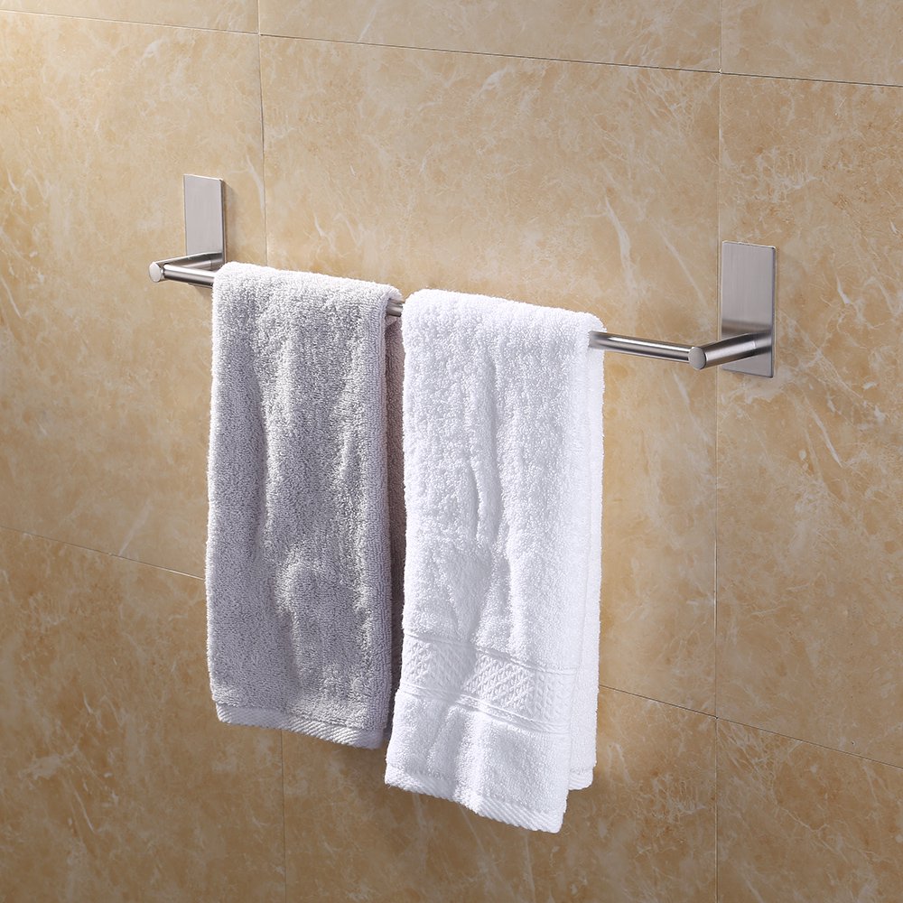 KES Bathroom Lavatory 3M Self Adhesive Single Towel Bar 21.7Inch