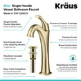 thumbnail image 5 of KRAUS Arlo Brushed Gold Tall Vessel Bathroom Faucet with Pop-Up Drain (2-Pack), 5 of 12