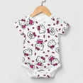 thumbnail image 3 of Hello Kitty Baby Bodysuit Boy Girl Clothes Soft Newborn Infant Outfit Short Sleeve Romper, 3 of 8