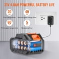 thumbnail image 6 of Cordless Pressure Washer 652 PSI 1.1 GPM Portable Power Cleaner with 4.0Ah Battery Charger 6 in 1 Nozzle for Car Home Floor Cleaning Watering, 6 of 7
