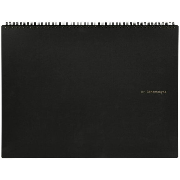 Maruman MNEMOSYNE Notebook 12.2 x 16.5 Inches (Horizontal A3), 5mm-squared, 70 Sheets (N167)
