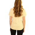 thumbnail image 3 of P.J. Salvage Womens Solid Rounded Hem Pajama Sleep T-shirt, Yellow, Medium, 3 of 5