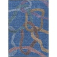 thumbnail image 2 of Addison Rugs Chantille Indoor/Outdoor Contemporary Abstract Navy Machine Washable Rectangle Rug, 9' x 12', 2 of 8