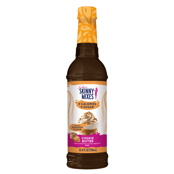 Jordan's Skinny Mixes Sugar Free Cookie Butter Syrup, 25.4 Fl Oz