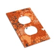 thumbnail image 3 of ZICANCN Outlet Covers Wall Plate, Orange Leopard Stripe Floral Light Switch Cover Decorative, Duplex Toggle Combo 1-Gang, 3 of 9