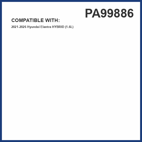 PG Engine Air Filter PA99886 | Fits 2021-2025 Hyundai Elantra