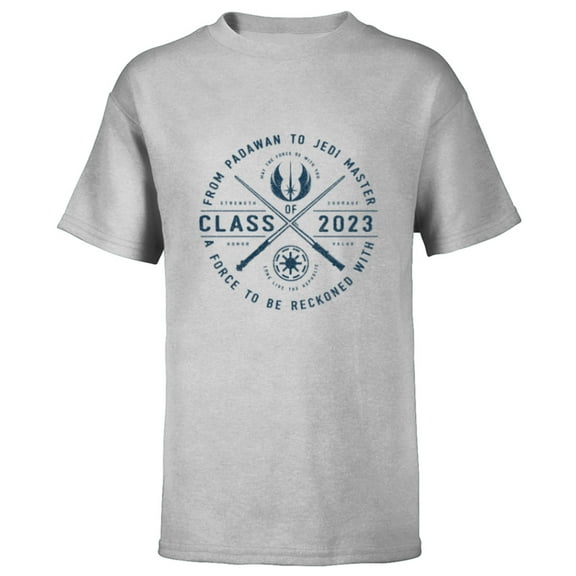 Star Wars Class of 2023 Graduation Jedi Academy - Short Sleeve T-Shirt for Kids - Customized-Athletic Heather
