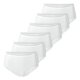 thumbnail image 1 of SCHIESSER Bragas midi para mujer, paquete de 6 - 6Pack Midi, algodón elástico, liso Blanco M (Medium), 1 of 4