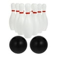 thumbnail image 1 of 1 juego de bolos para niños pequeños, juego de interacción deportiva para exteriores e interiores, juguetes de ocio para niños, divertidos juguetes de césped para jugar (blanco), 1 of 5