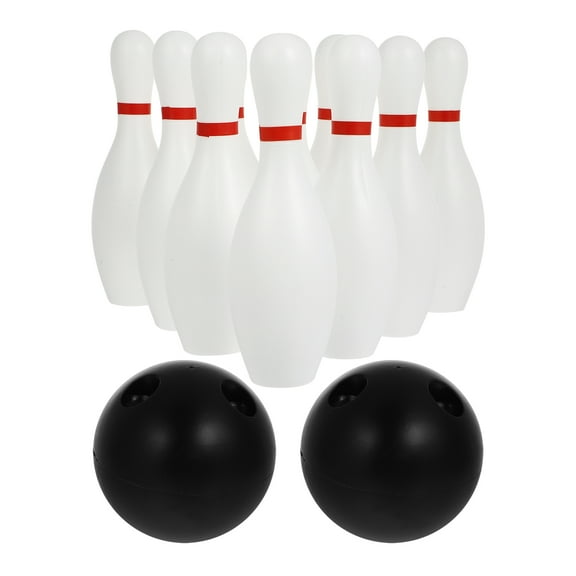 Qumonin Kids Bowling Set for 2-5 Year Olds - 10 Pins & 2 Balls