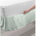 thumbnail image 2 of Mint Bed Skirt, Retro Polka Dots Pattern Old Fashion Classic Spots Circles Nostalgic Artwork, Elastic Bedskirt Dust Ruffle Wrap Around for Bedding Decor, 4 Sizes, Almond Green, by Ambesonne, 2 of 2