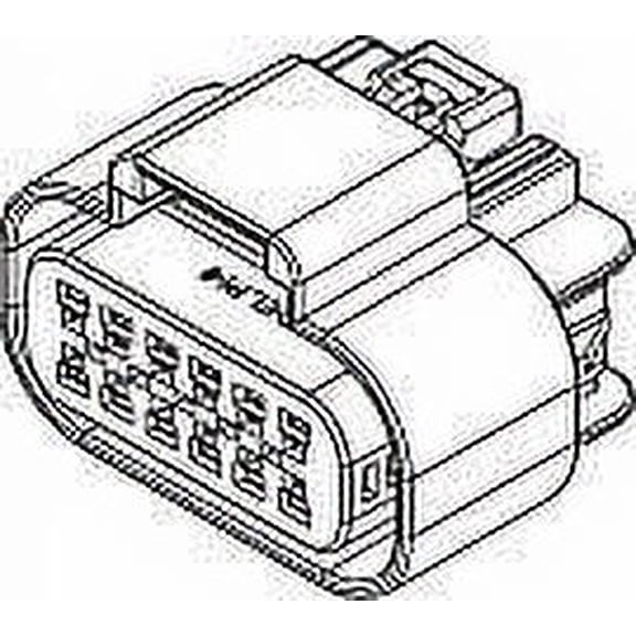 Automotive Connectors 12P FM BLK CON ASSY GT 150 SERIES 15AMPS (1 piece)