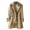 Khaki, variant on Womens Double Breasted Duster Trench Coat Slim Full Length Maxi Long Overcoat