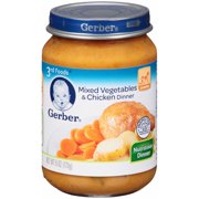 Gerber 3rd Foods Mixed Vegetables & Chicken Purees Dinner 6 oz. Jar