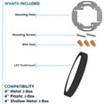 thumbnail image 5 of Luxrite 5 Inch LED Flush Mount Ceiling Light, 12W 800LM, 5CCT 2700K-5000K, Dimmable - Black, 5 of 7