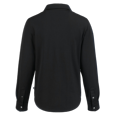 thumbnail image 4 of Women's-Cutter & Buck  Black Atlanta United FC Advantage Tri-Blend Eco Soft Pique Long-Sleeve Knitted Button-Up Top, 4 of 4