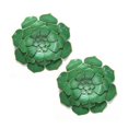 thumbnail image 1 of Stratton Home Decor S21042 Metal Flowers, Green - Set of 2, 1 of 1