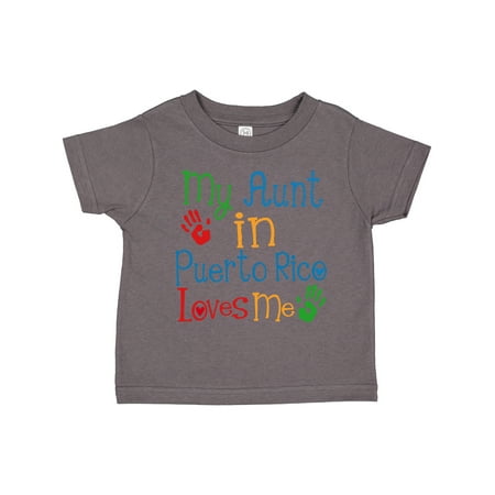 

Inktastic My Aunt in Puerto Rico Loves Me Gift Toddler Boy or Toddler Girl T-Shirt