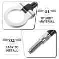 thumbnail image 2 of KAKOWELY front tow hooks Universal Front Rear Heavy Duty Tow Hook Kit for European and Japanese Cars Bumper Mounted Tow Hook for Racing Vehicles7.09"X2.76"X0.87", 2 of 5