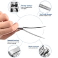 thumbnail image 6 of 3-Size Metal Hair Clips Set of 70, MORGLES No Crease Alligator Clips for Women, Includes 2 Tail Combs, for Long Hair Styling, Sectioning, Bow DIY & Braiding, with Storage Case, 6 of 7
