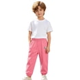 thumbnail image 3 of SJLDQY Boys Joggers Summer Lightweight Sweatpants Elastic Waist Casual Trousers with Pockets, 3 of 8