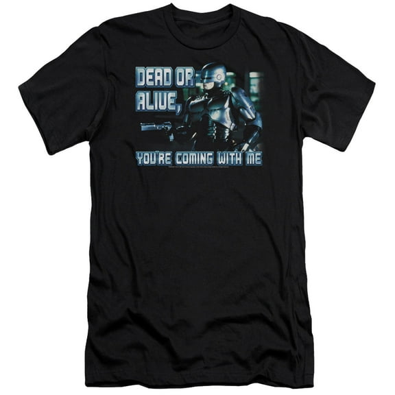 Robocop Dead Or Alive Adult 30/1 T-Shirt Black