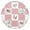 18.25, variant on Fitted Round Tablecloth with Allover Floral Print, Elastic Border for Snug Fit, Water-Resistant and Easy Clean, Fits 44-52 Inch Table
