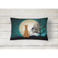 thumbnail image 2 of Carolines Treasures BB2252PW1216 Halloween Scary Irish Terrier Canvas Fabric Decorative Pillow, 12H x16W, multicolor, 2 of 3