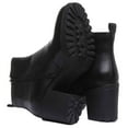 thumbnail image 4 of Vagabond Grace Women's Block Heel Slip On Leather Chelsea Boot In Black Size 6, 4 of 6