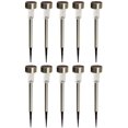 thumbnail image 1 of 10pcs Mini Solar LED Garden Lights Stainless Steel Waterproof for for Pathway Walkway Patio Yard (Colorful Light), 1 of 8