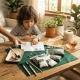 thumbnail image 3 of DIY Terrarium Kit with 13 Items Soil Pebbles Sphagnum Moss Activated Carbon Burlap Peat Moss Terrarium Tools Indoor Garden Make Your Own Terrarium, 3 of 3