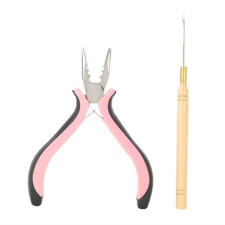 

Stainless Steel 3-Hole Plier Set for Hair Extension Hook Needle - Essential Wig Making and Hair Extension Tool