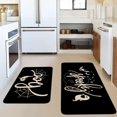 thumbnail image 2 of Halloween Black Kitchen Rugs and Mats Set of 2,Spooky Spider Web Ghost Boo Kitchen Mat for Floor, Non-Slip Washable Kitchen Sink Mats Holiday Kitchen Decor Doormat+Runner Rug, 2 of 6