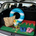thumbnail image 2 of Binienty Christmas Elf Style Universal Car Trunk Mat, 29" x 39" Anti-Slip Backing Scratch Resistant Rear Cargo Liner, Durable Car Interior Accessory Fits for Most Sedan SUV Models, 2 of 7