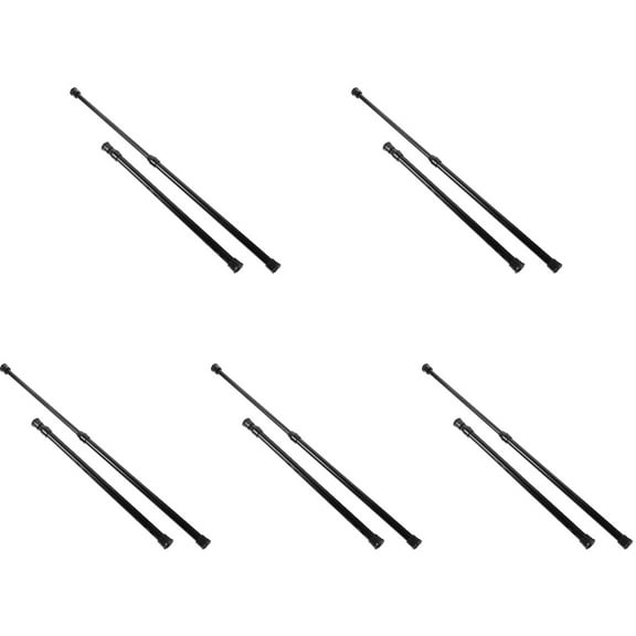 10Pcs Spring Tension Curtain Rod, 11.8-20 Inches Adjustable Curtain Tension Rods for Bathroom