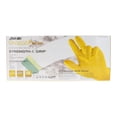 thumbnail image 3 of Grippaz Jan San, Disposable Gloves, 6 mil Palm, Nitrile, Powder-Free, L ( 9 ), 48 PK, Yellow, 3 of 5