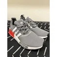 thumbnail image 1 of Ad-id-as NMD R1 Grey White Red Boost Sneakers Shoes GY4874 Men's Size 9.5, 1 of 6