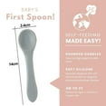 thumbnail image 2 of Miniware Training Spoon Cutlery Silicone Modern & Durable Design Dishwasher Safe, 2 of 5