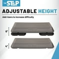 thumbnail image 6 of The Step Original Circuit Size Aerobic Stepper Platform with Grey Nonslip Platform and Two Original Black Risers, 6 of 7